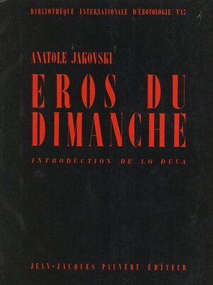 cover image of Éros du dimanche